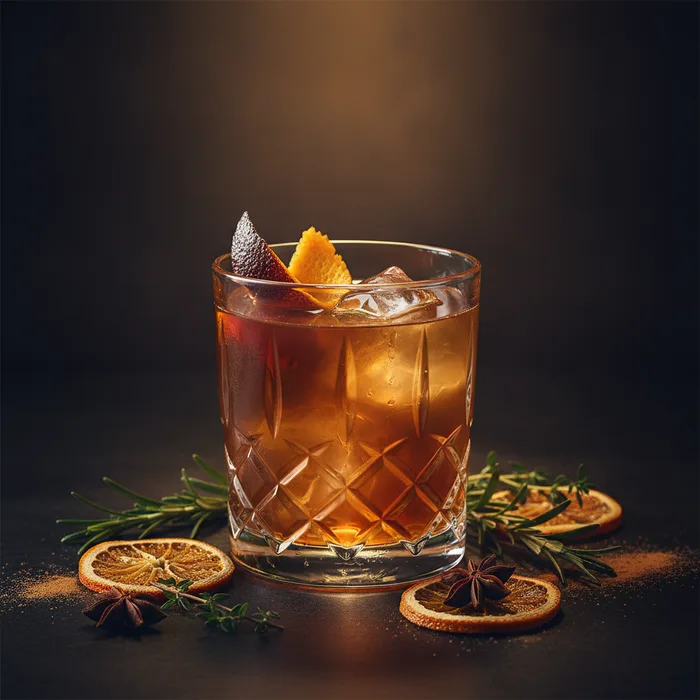 Aegean Spiced Coffee Old Fashioned cocktail