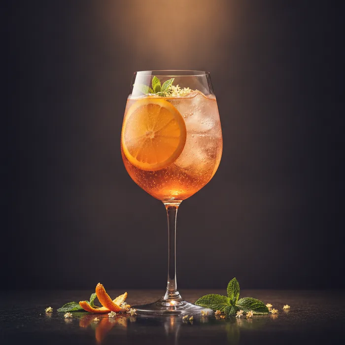 Aperol & Elderflower Spritz cocktail