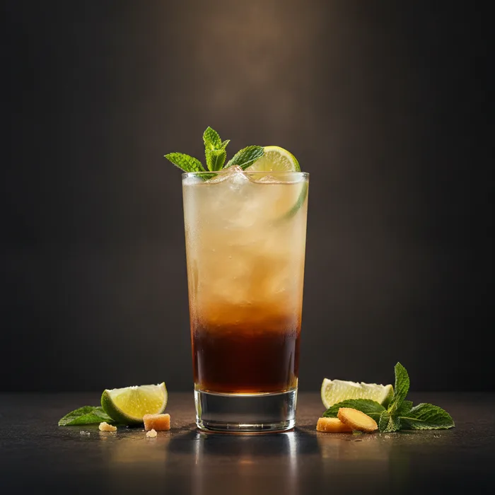 Dark & Stormy cocktail