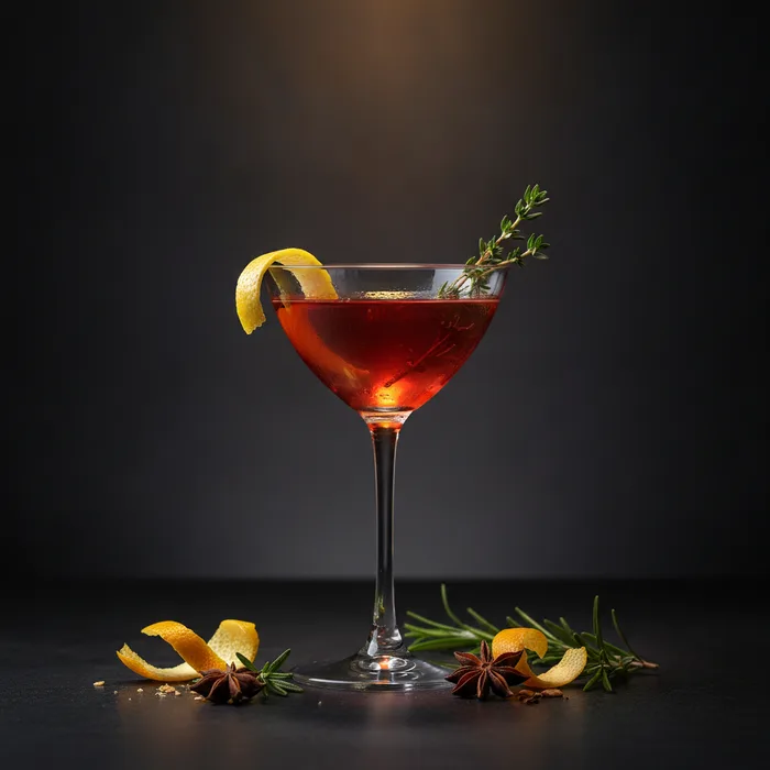 French Negroni cocktail
