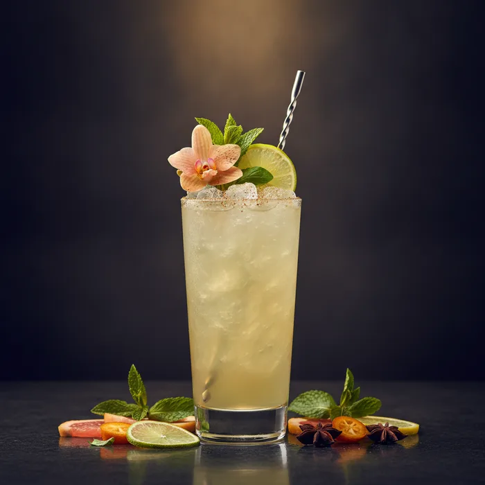 Gardenia Swizzle cocktail