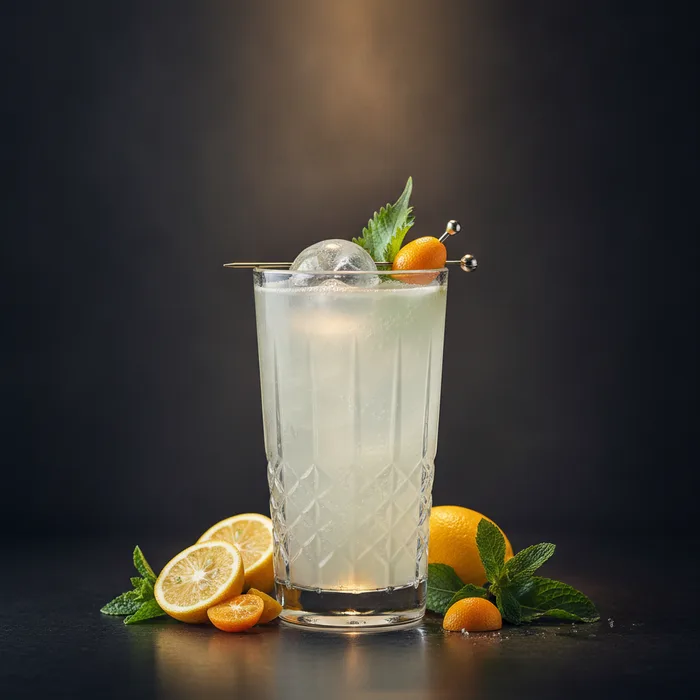 Japanese Fizz cocktail