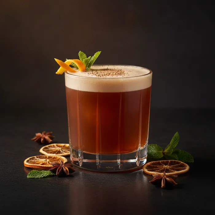 Port Wine Flip cocktail
