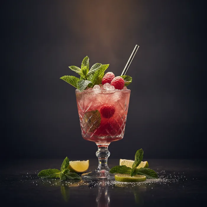 Raspberry Julep cocktail