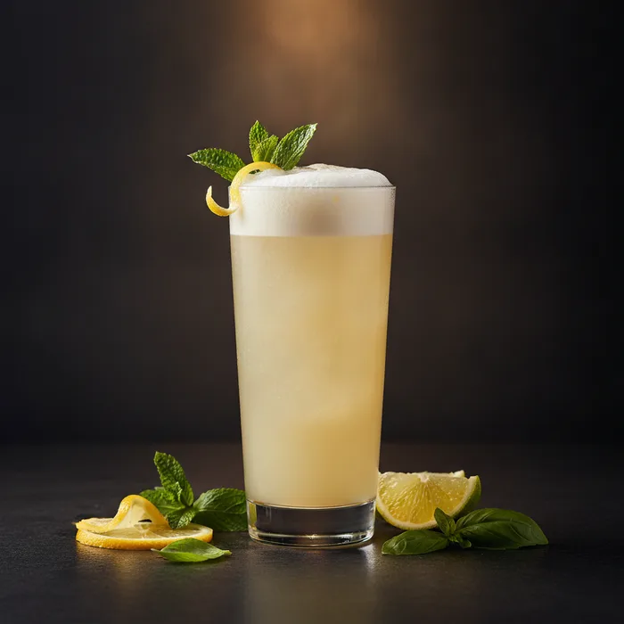 Royal Gin Fizz cocktail