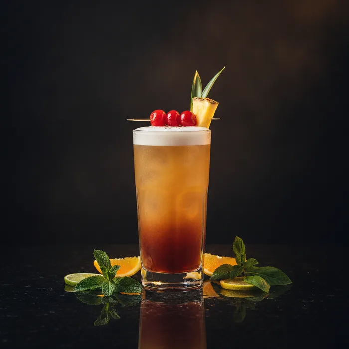 Three Dots and a Dash cocktail